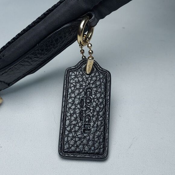 Coach Mini Pebble Leather Backpack Black Gold Hardware Charlie Style Bag Purse - Picture 4 of 9